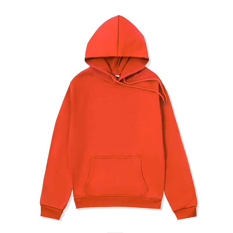 跨境外贸连帽卫衣男hoodie纯色连帽衫运动卫衣男女可预制图案外套|undefined