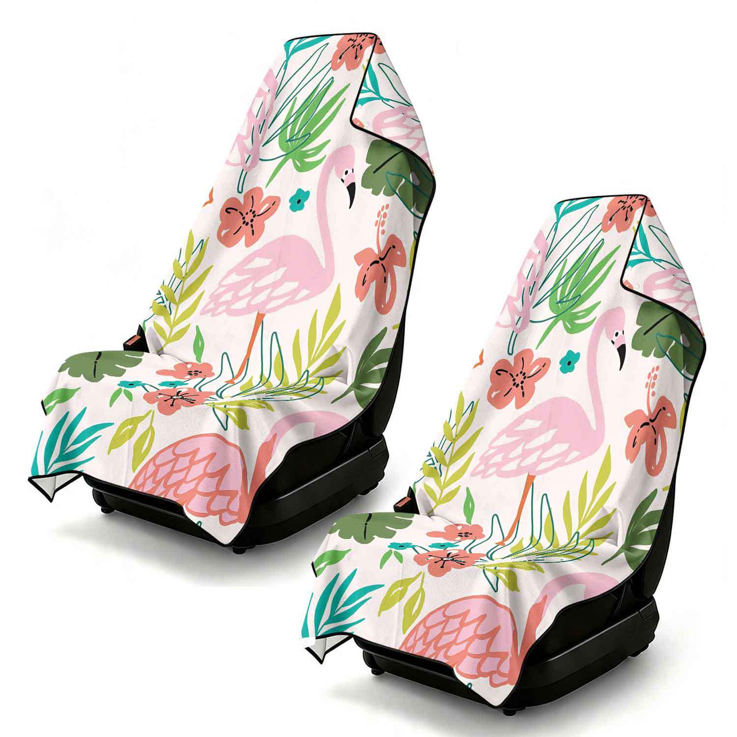 2-piece dual-use car seat cover, ultra-fine fiber, can be used as a beach towel, printed car protective seat cover 13