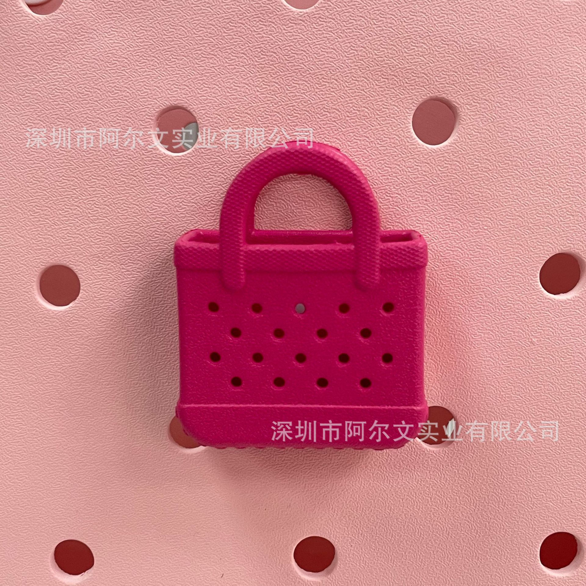 로즈 레드 미니 백 펜던트