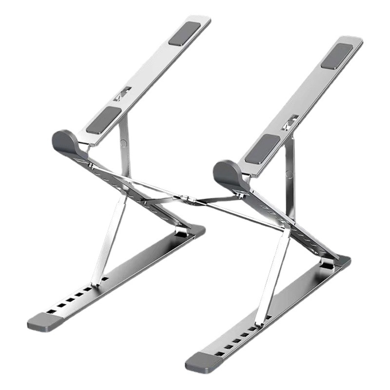 N8 soporte para computadora portátil aleación de aluminio doble disipación de calor plegable elevador plano suspendido para dormitorio de estudiantes