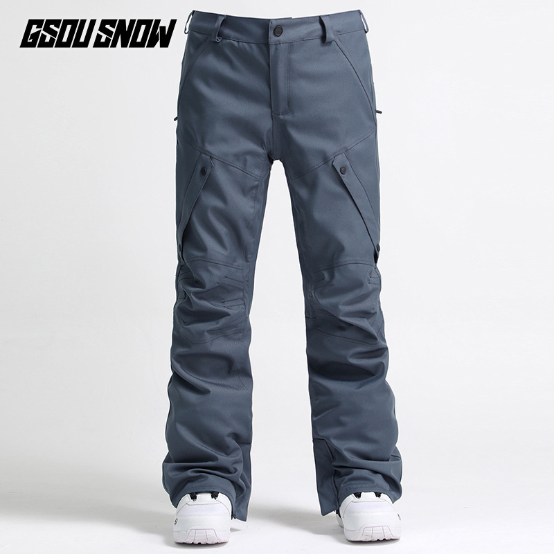Pantaloni da sci da uomo, da snowboard, impermeabili, antivento, spessi e caldi, pantaloni da neve larghi da uomo_voghion.com