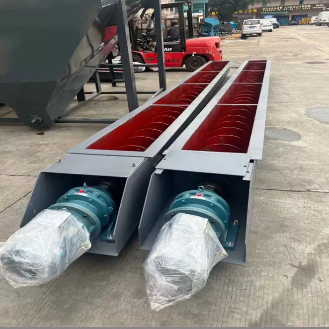 无轴螺旋输送机 不锈钢垂直绞龙叶片螺旋送料机料斗