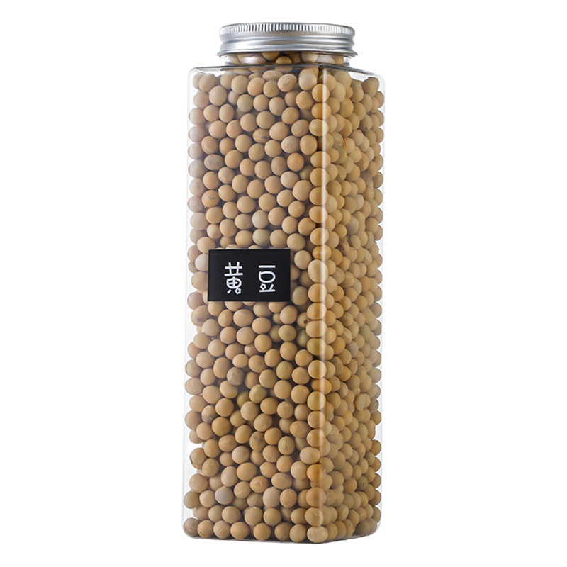 Spot supply pet grain tank kitchen grain storage tank transparent plastic storage tank 1000ml storage box