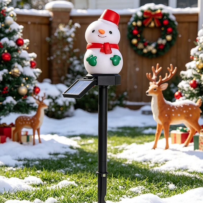 Christmas Ground Lights, Solar Lawn Decorative Lights, Garden Outdoor Courtyard Lights, Christmas Party Villa Decorative Lights