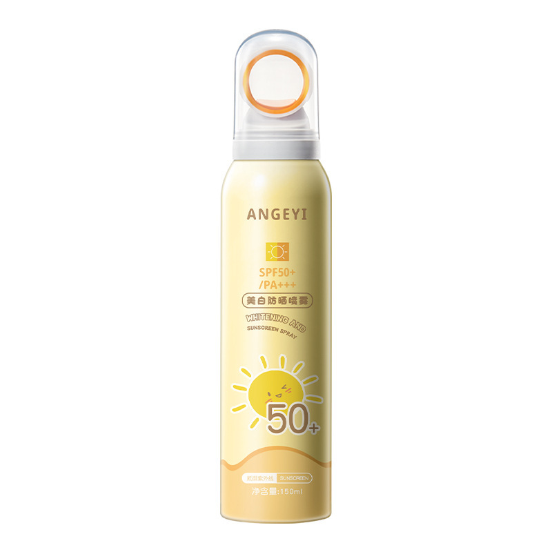 スポット Angeyi 日焼け止めスプレー、UV 防止 SPF50+、軽くて通気性のある日焼け止め、軍事訓練の必需品|undefined