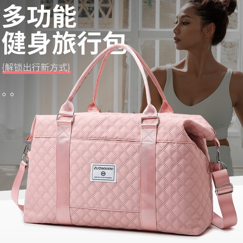 Bolsa de viaje portátil de corta distancia, separación en seco y húmedo de gran capacidad, bolsa de almacenamiento ligera para entrega, bolsa de equipaje de viaje al por mayor