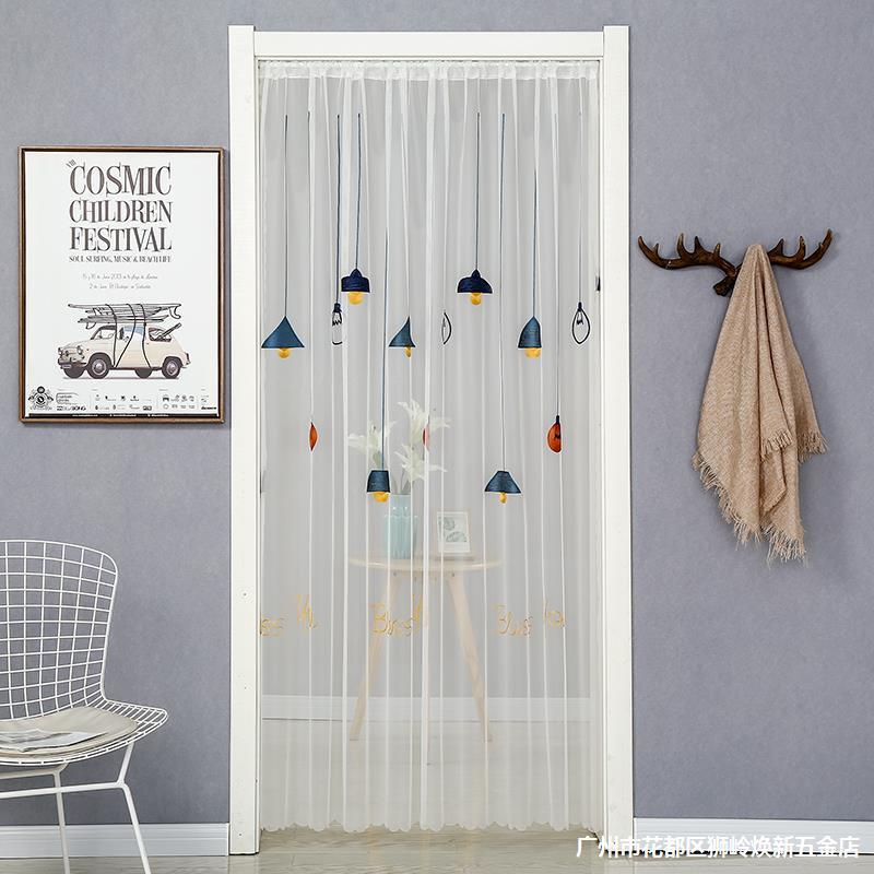 Anti-mosquito gauze door curtain screen screen Net bedroom home summer decorative partition curtain high-grade non-perforated