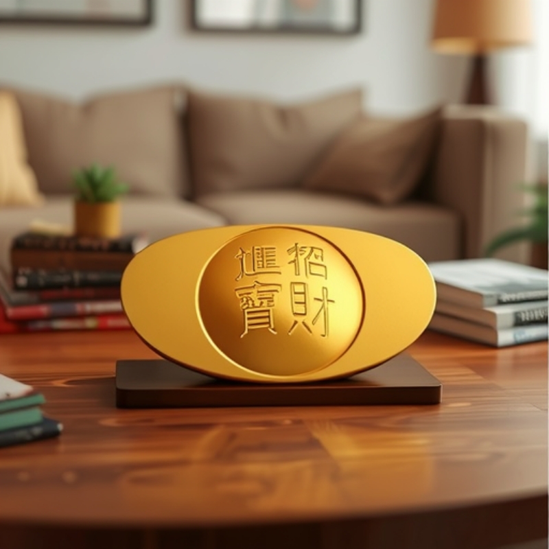 工艺品黄铜金元宝合金元宝办公室居家金属摆件解压手把件铜器实心