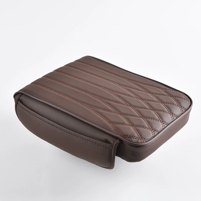 central height pad, Armrest box pad - both-sides-small-size-brown