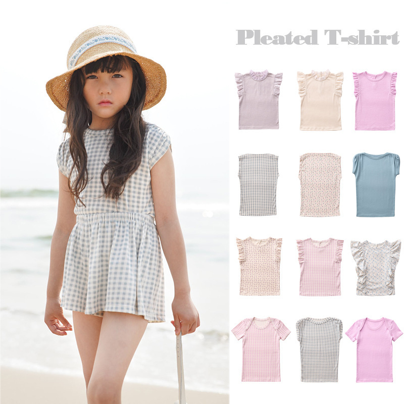 In Stock! Children's Tops 26 Summer Sp Girls' Ins-Style Floral Lace Short-Sleeve T-Shirt Soft Base Shirt Collection In Stock! Children's Tops 26 Summer Sp Girls' Ins-Style Floral Lace Short-Sleeve T-Shirt Soft Base Shirt Collection