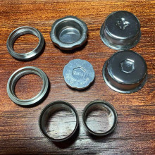 【不锈钢】水箱汽油加油桶盖改装 汽车油箱盖公母头子母配件焊接