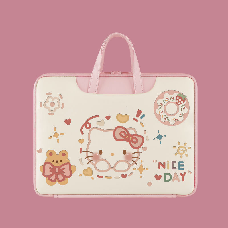 可爱卡通插画笔记本电脑包手提单肩两用适用苹果/华为/小米/小新