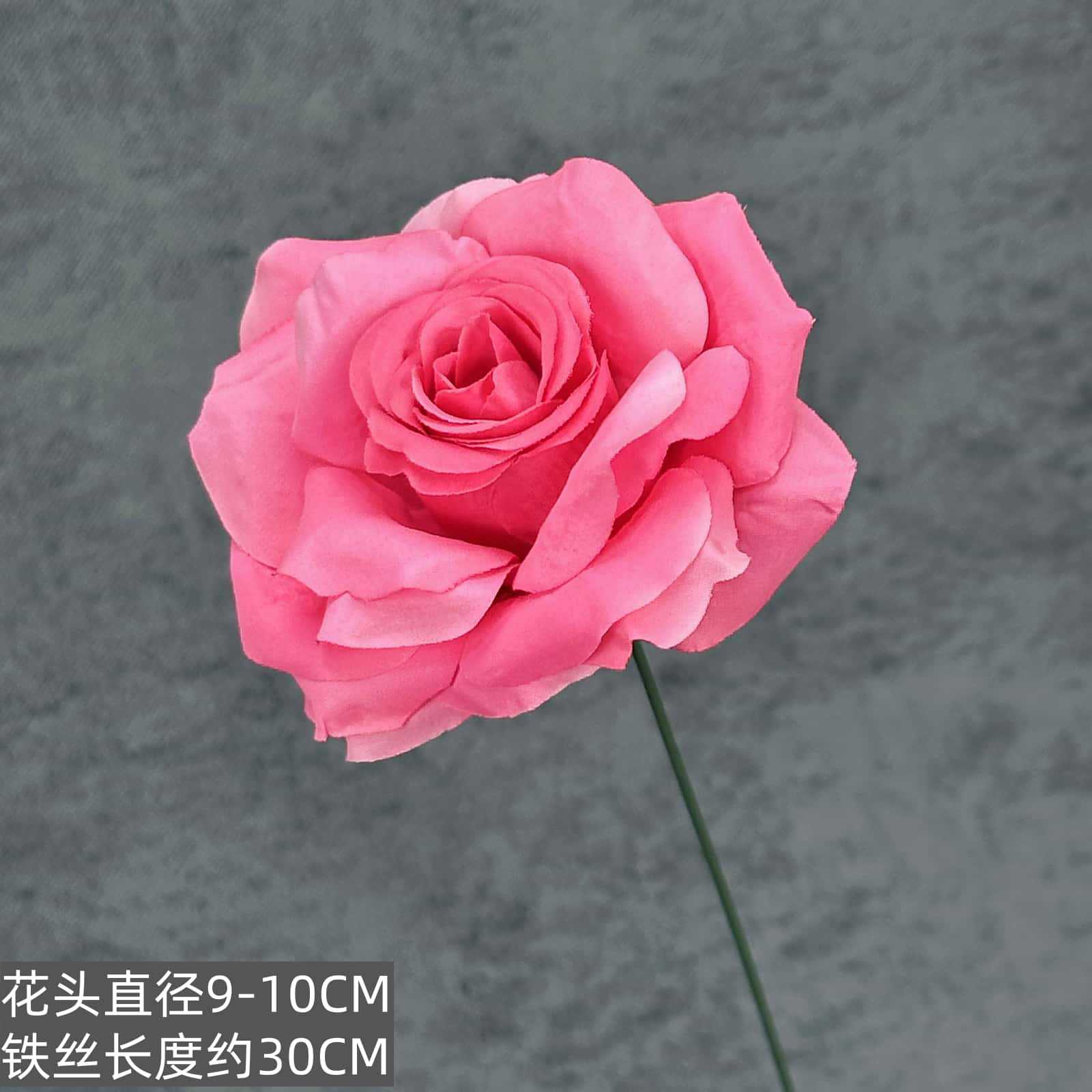 Flor de rosa simulada franela de una sola mano cascada de rosas flor simulada boda decoración del hogar decoración flor falsa al por mayor