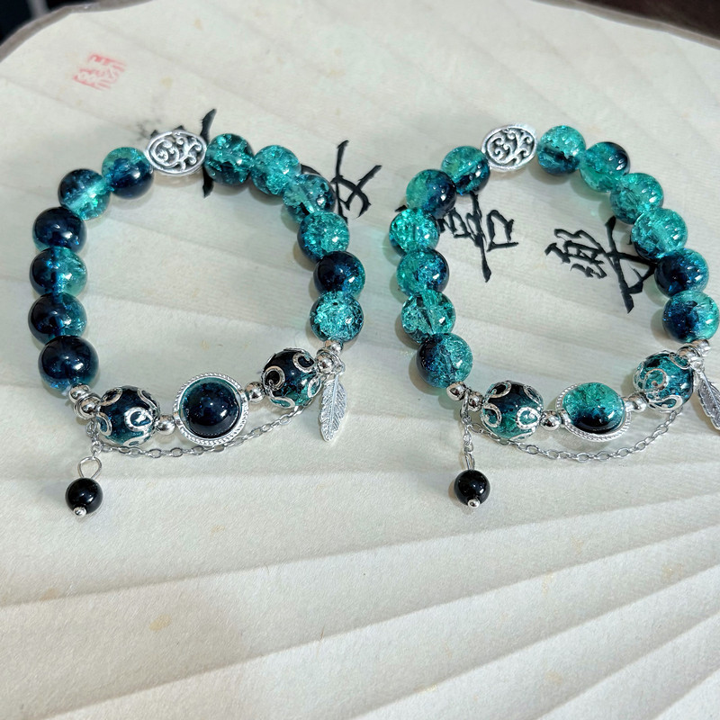 Pulseras de hojas de perlas de explosión, marcas de bestias pequeñas con cuentas, amigos de la nacionalidad, regalos para parejas, pulseras de explosión