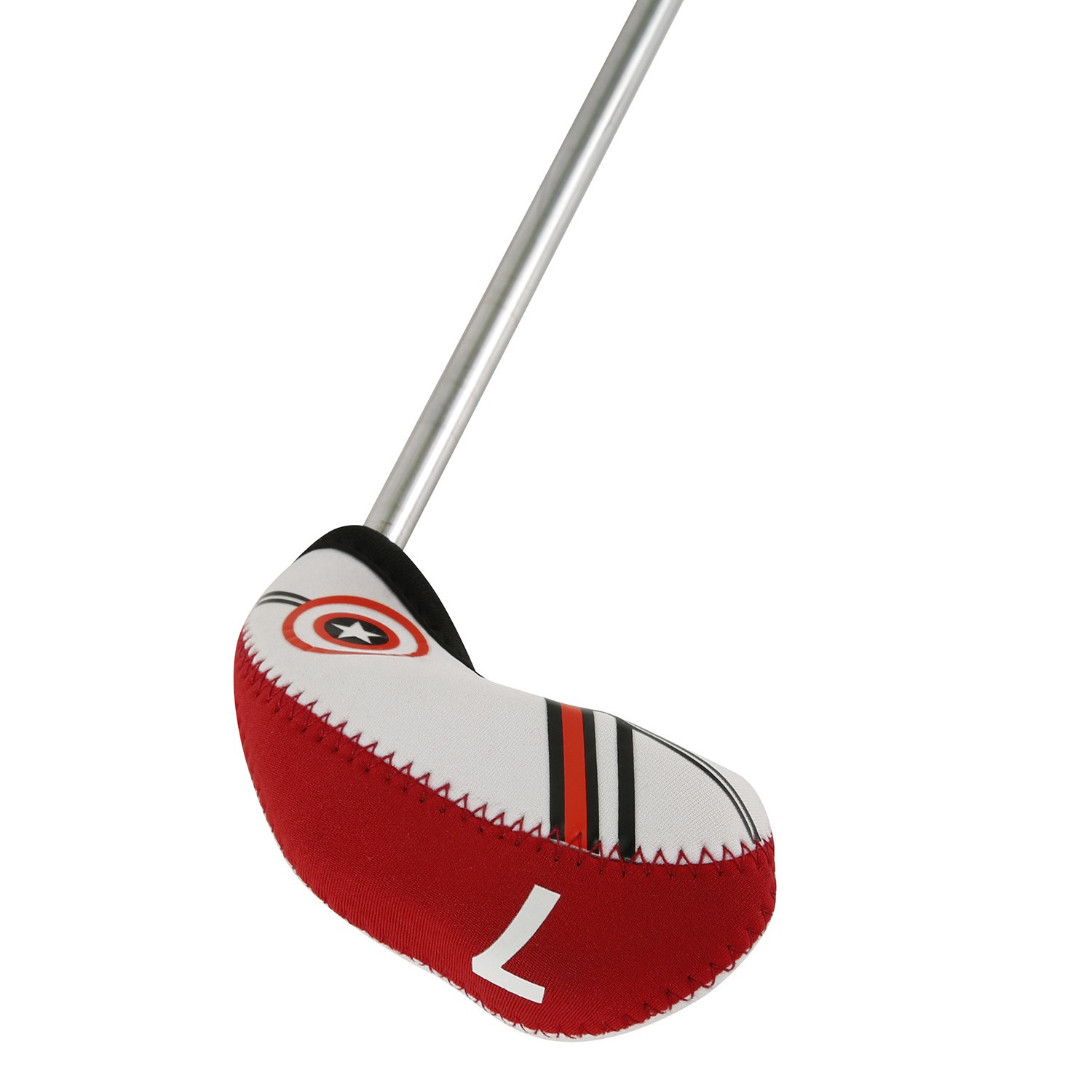 Fuente de suministro de autoabastecimiento de fábrica puede venir a la consulta de muestra de imagen conjunto de varilla de hierro negro y rojo juego de gorra de bola conjunto de varilla de golf