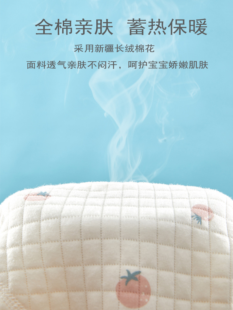 Ropa de bebé recién nacido Ropa de otoño e invierno ropa de abrigo Clase A de algodón puro correa sin hueso mameluco de una pieza para bebés nacidos a principios de marzo