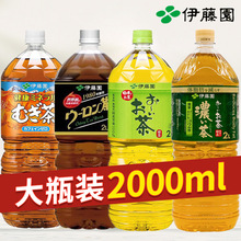 日本进口伊藤园浓郁绿茶茉莉大麦茶乌龙茶饮料0脂0卡无糖饮瓶装2L