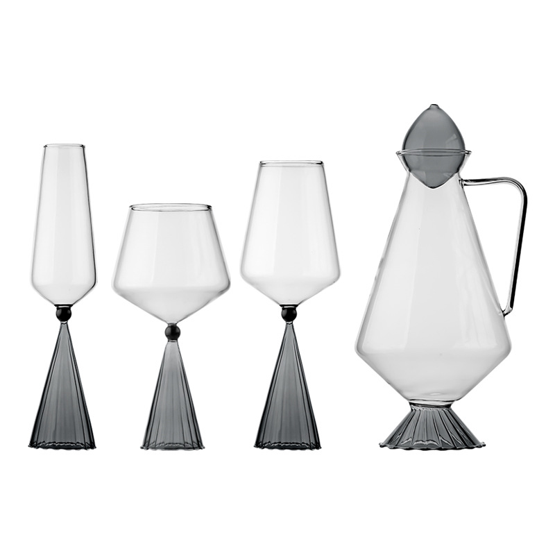 Juego de copas de vino de Borgoña de alta gama, decantador, caja de regalo para bodas en casa