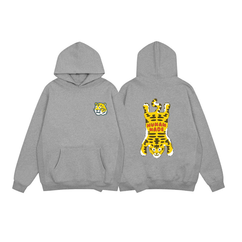 Felpa con cappuccio uomo stampa anatra human made unisex_voghion.com