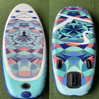 Kaleidoscopio tabla de surf inflable para adultos SUP tabla de remo para principiantes tabla de remo de agua plegable de pie