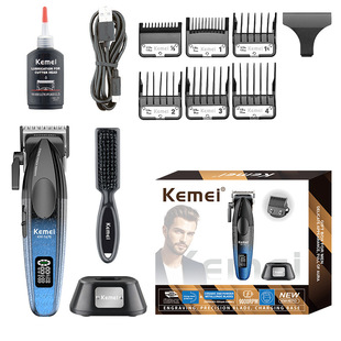 KM-1670 Kemei hair clipper new high-speed motor 9,000 turn professional hair clipper intelligent digital display electric clippers
