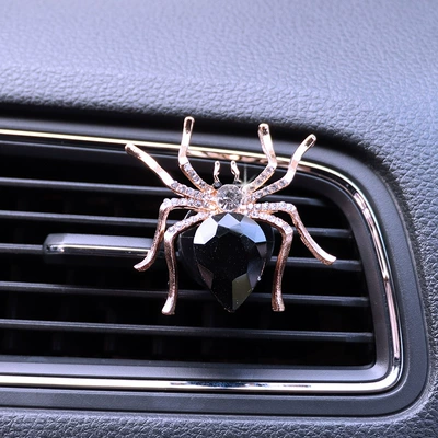 air conditioning air outlet | Car Perfume Aromatherapy - black-spider-plastic-trough-air-outlet