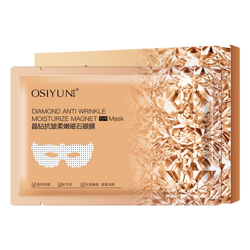 Osyun Crystal Diamond Magnet Eye Mask to Remove Eye Lines, Hydrating and Moisturizing Eye Mask to Relieve Dark Circles and Eye Bags, Genuine Eye Mask