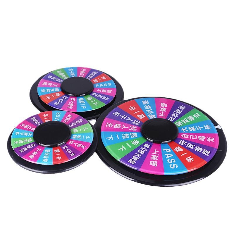 Entretenimiento accesorios de juego tocadiscos bar suministros KTV beber juego de mesa de vino juguetes ruso beber tocadiscos grande