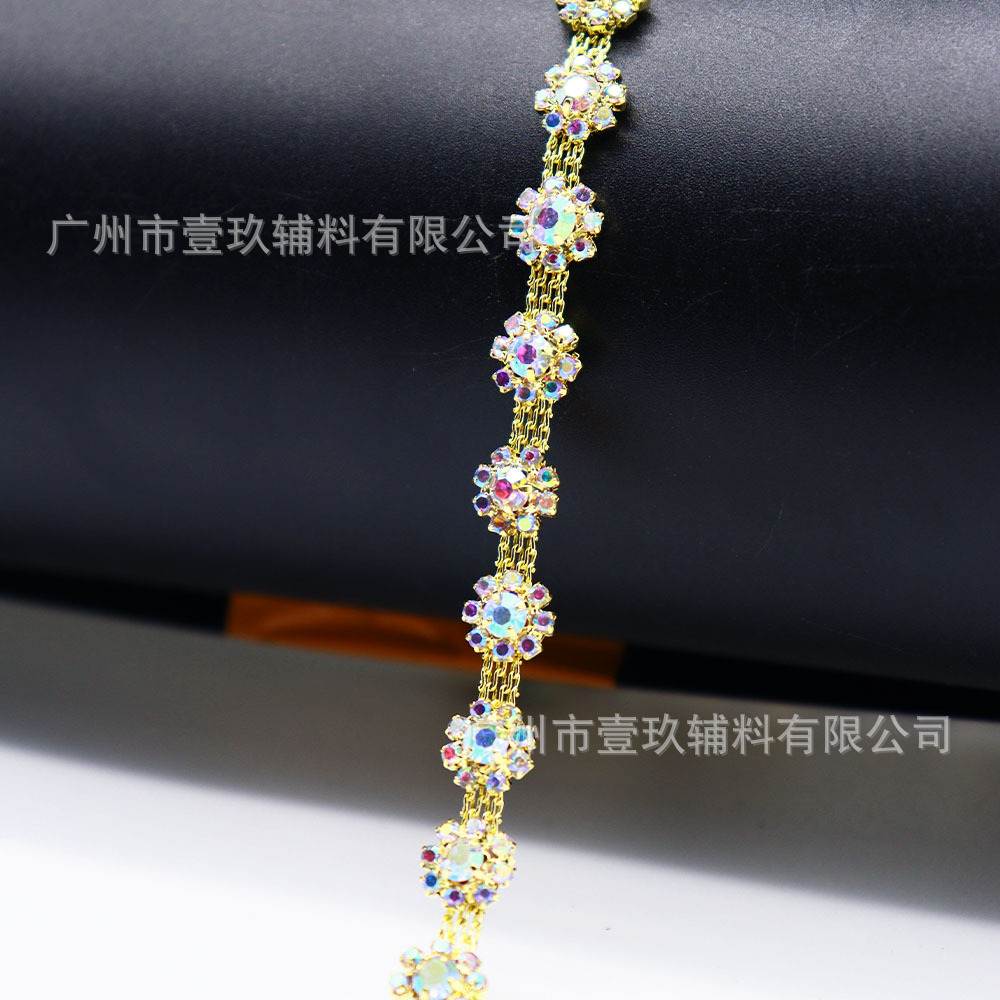 ABS perla de imitación, cadena de garras de diamantes de imitación, cinturón hecho a mano, cordones de zapatos de bricolaje, bolsos de mujer, accesorios de vestir, accesorios de joyería