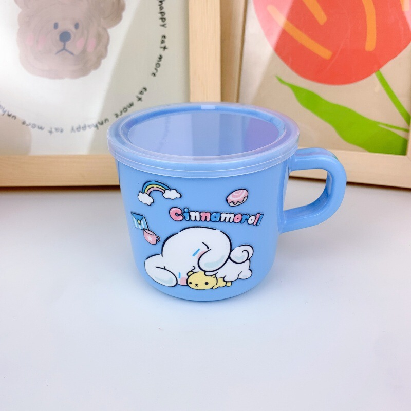 子供用ハンドルウォーターカップ幼稚園ドリンクカップステッチクロミ蓋付き漫画ミルクカップドリンクカップ|undefined