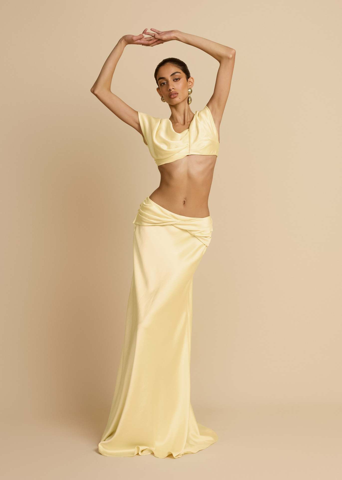 Sexy Geometric Panel Two-Piece Dress Set, Ruched Bustier Top With Asymmetrical Skirt For Women Fashion-Forward Two-Piece Set_ecoleips.com