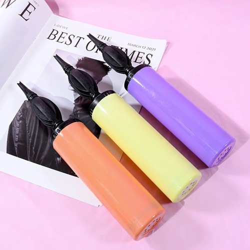 Hand push pump latex aluminum film balloon pump swimming ring pump tool portable air pump wholesale