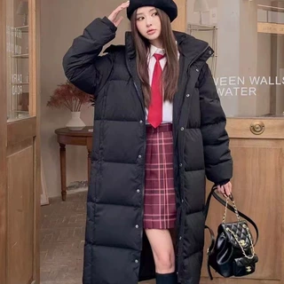 长款羽绒服男女同款韩版过膝加厚冬季2025年新款情侣宽松爆款中戏