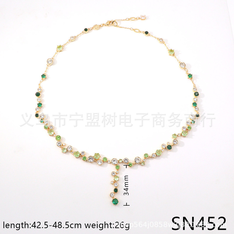 【新品】时尚韩系Constella系列多巴胺色手镯耳坠项链首饰套装女|undefined