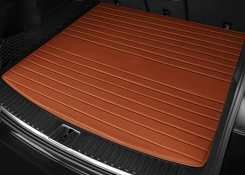New Model Suitable for Porsche Cayenne/Macan/Panamera/Taycan/718 Car Leather Trunk Mat