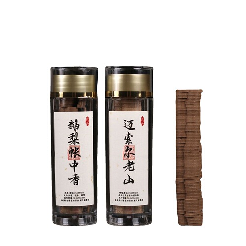 High-end Goose Pear Tent Zhongxiang Xiaoxiangyun 42 pieces of non-stick powder disc incense Laoshan sandalwood pure powder pressed household incense