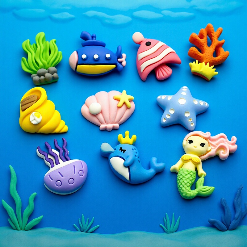 Classic Ocean Series Mermaid Seaweed Shell Whale DIY Material Milk Phone Case Hair Accessories Bracelet Resin Parts Classic Ocean Series Mermaid Seaweed Shell Whale DIY Material Milk Phone Case Hair Accessories Bracelet Resin Parts