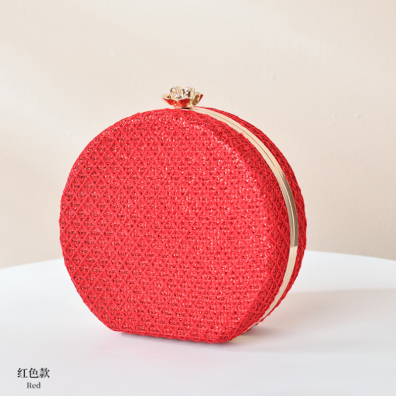 Nuevo bolso de noche de las mujeres hombro de alta calidad crossbody bolsa de cadena portátil acrílico personalizado bolsa redonda al por mayor