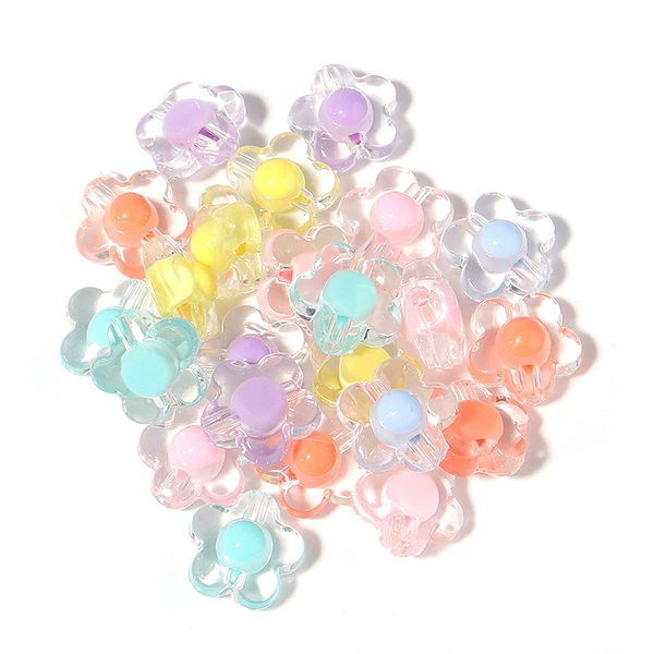 18 мм, прозрачный большой цветок