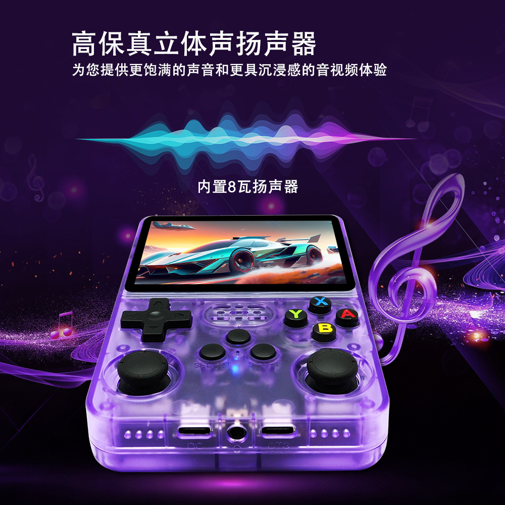 Nuevo r36s nuevo sistema Android WiFii en línea para jugar portátil HD gran pantalla de color consola de juegos de mano