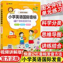 北教小雨 小学英语音标 3-6年级英语视频讲解版 科学分类讲练结合