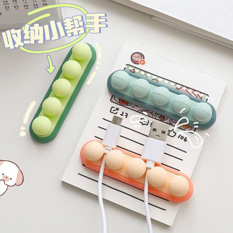 Desktop Fixed Cable Organizer, Silicone Organizer and Storage Hub, Self-Adhesive Cable Winder, Data Cable Winder, Wholesale