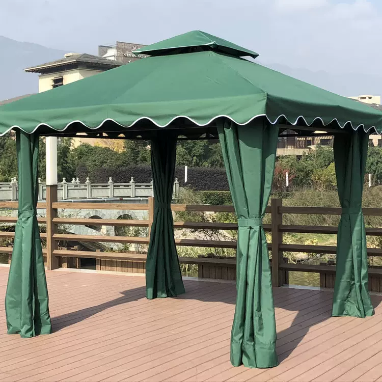 四柱篷四角帐篷户外遮阳棚罗马帐篷雨棚大型广告篷庭院花园休