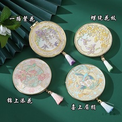 中国故宫创意镜子国风金属随身镜古风折叠镜手持化妆镜纪念品礼物