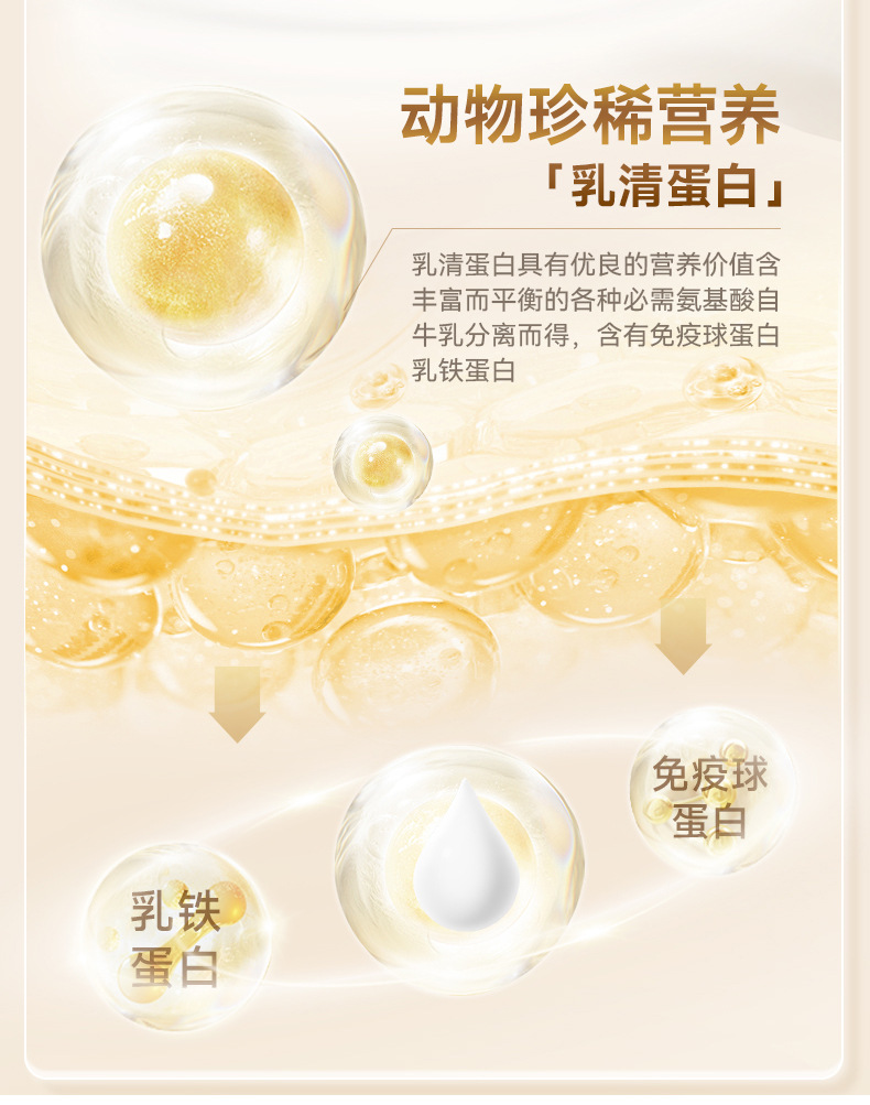 工厂现货益生菌高钙蛋白粉320g罐装中老年人营养品批发代发