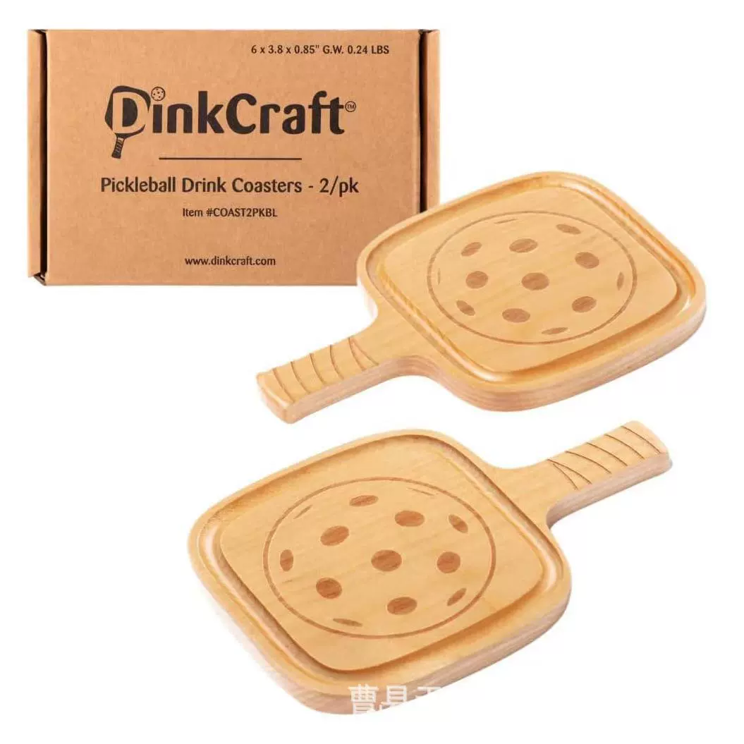 Трансграничная деревянная подставка Pike ракетка в форме теплоизоляционная прокладка с ручкой чайная чашка поднос для подставки для кофе