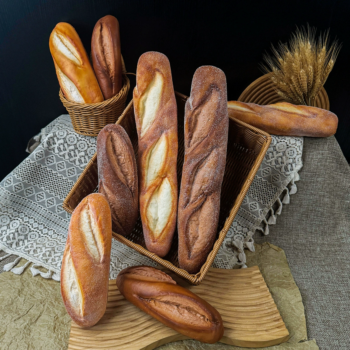 Реалистичный реквизит, украшения, хлеб