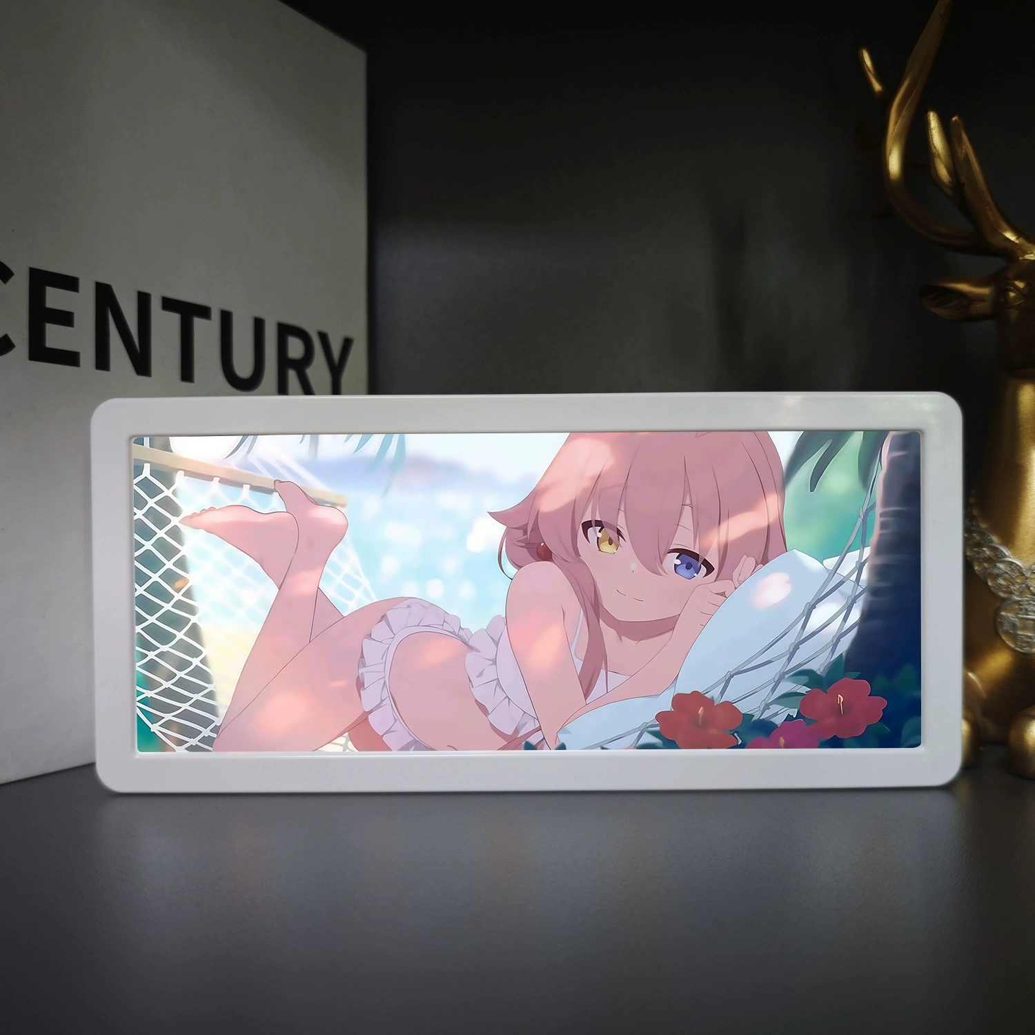 Rectangular lamp, night light for bed, Birthday gift