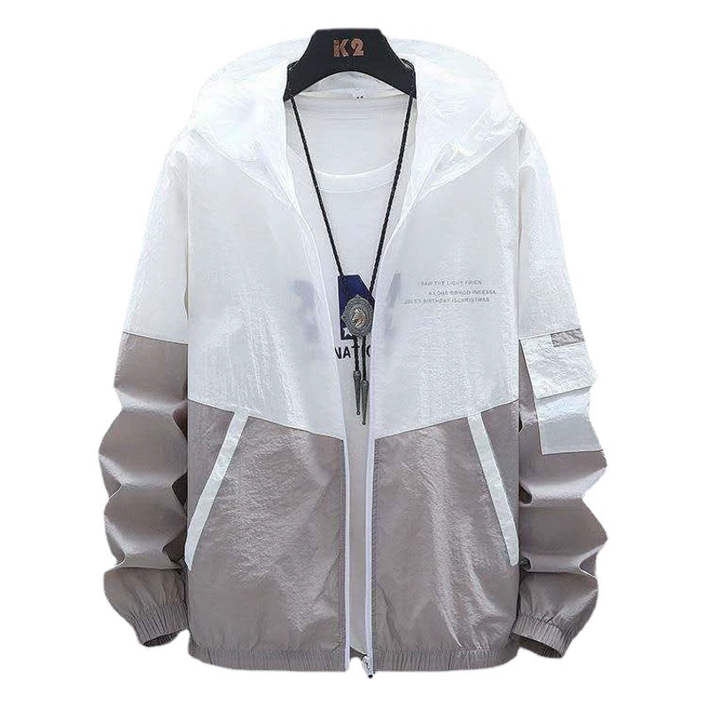 Прямые поставки с фабрики солнцезащитной одежды Мужская и Женская ветровка с капюшоном, дышащая кожа, уличная Солнцезащитная одежда с принтом логотипа поколения волос