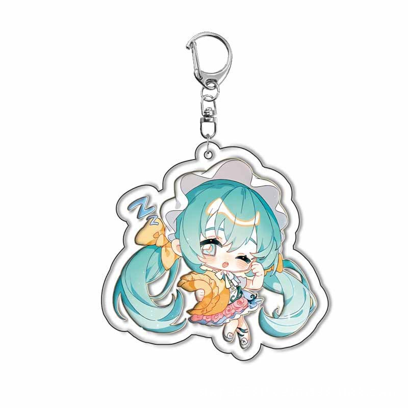 アニメ初音ミクキーホルダーアクセサリー初音二次元アクリルペンダントペンダント学生ギフトペンダント|undefined